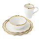 Regency Gold & White Cereal Bowl