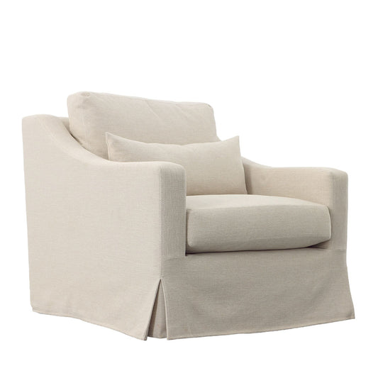 Montrose Swivel Chair, Linen Kiwi