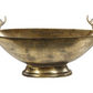 Bowl with Deer Head Handles, Antique Gold
