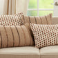 Striped Design Throw Pillow, Natural