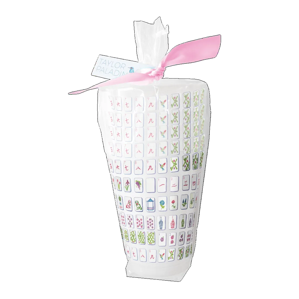 Mahjong Tiles Frosted Cups