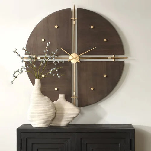 Walnut Elegance Clock