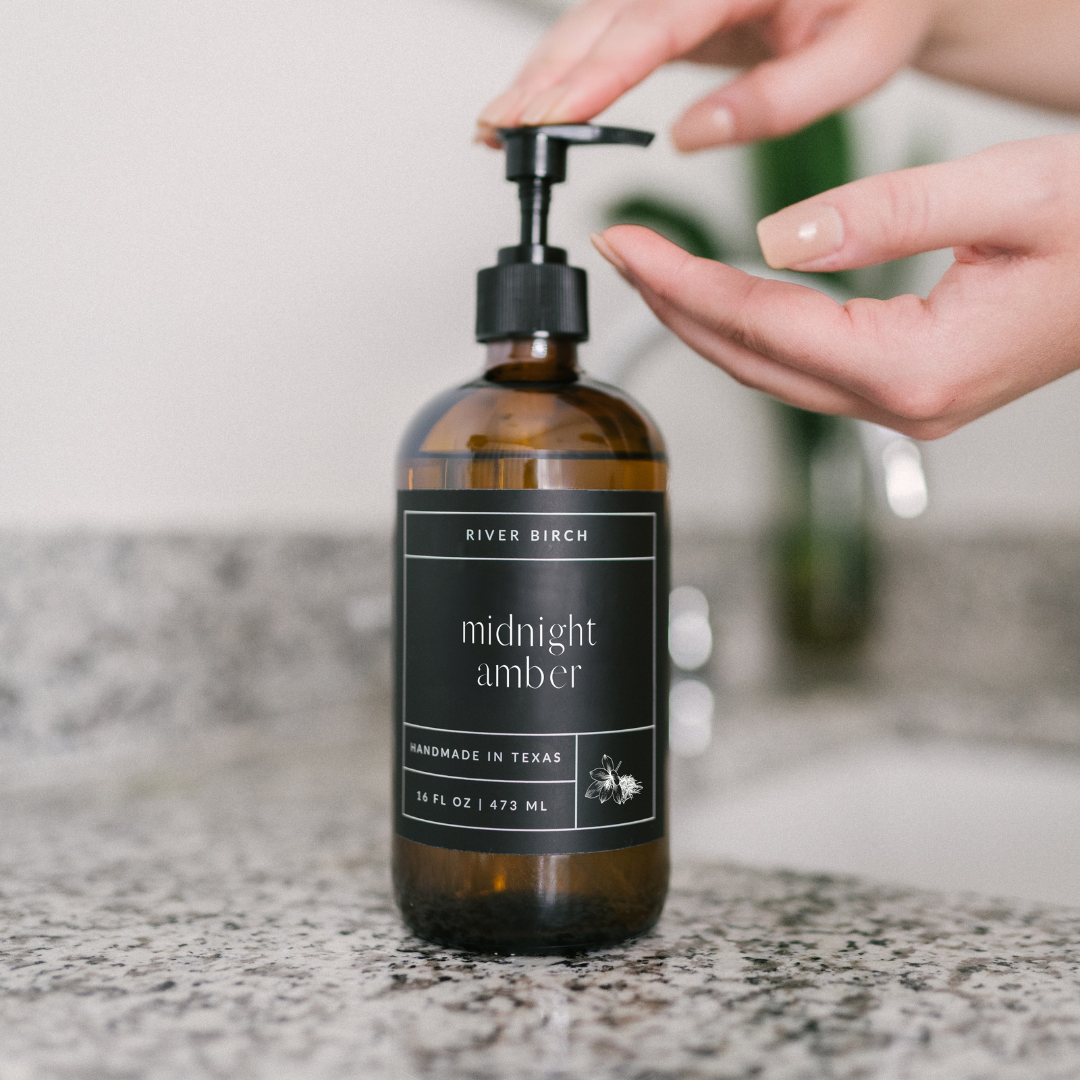 Midnight Amber - 16oz Glass Hand Soap