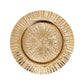 Gold Ribbed Border Charger