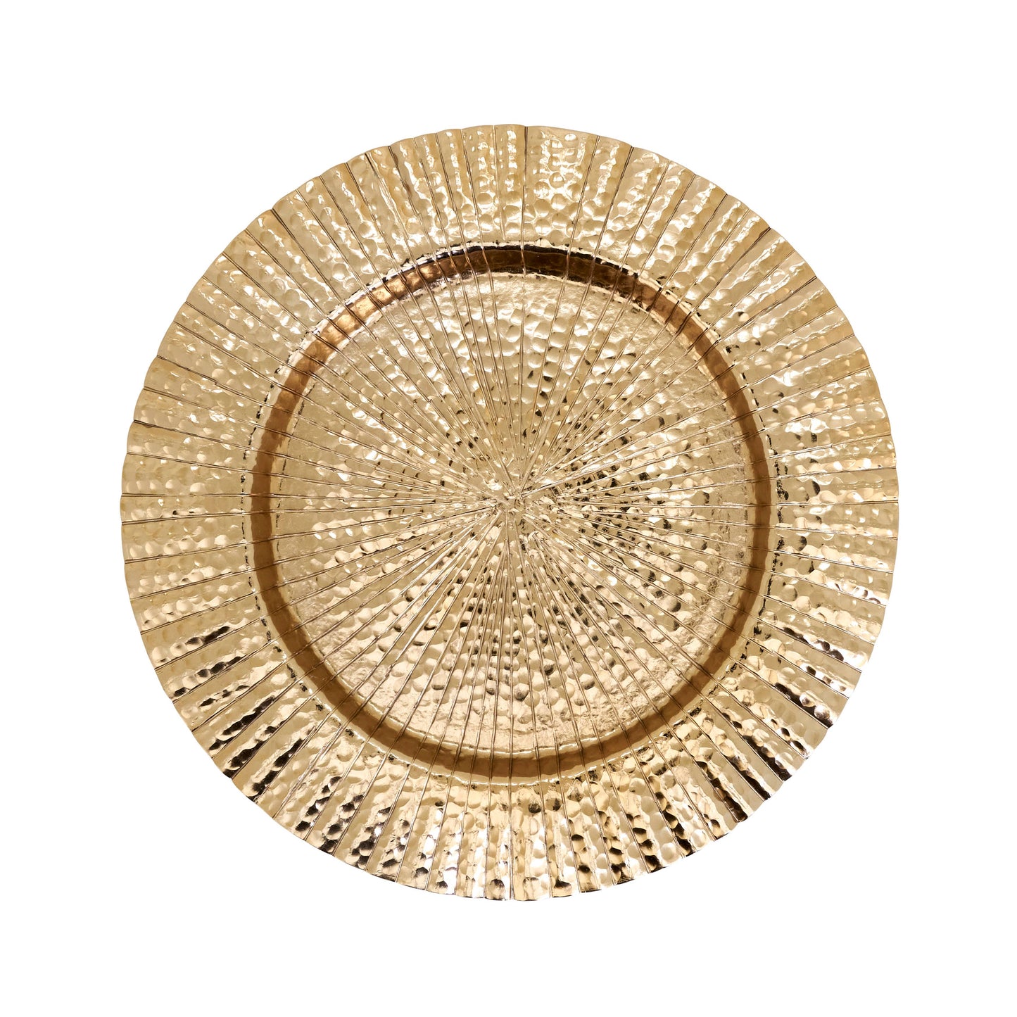 Gold Ribbed Border Charger