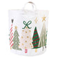 Large Canvas Storage Tote, Assorted Christmas Trees