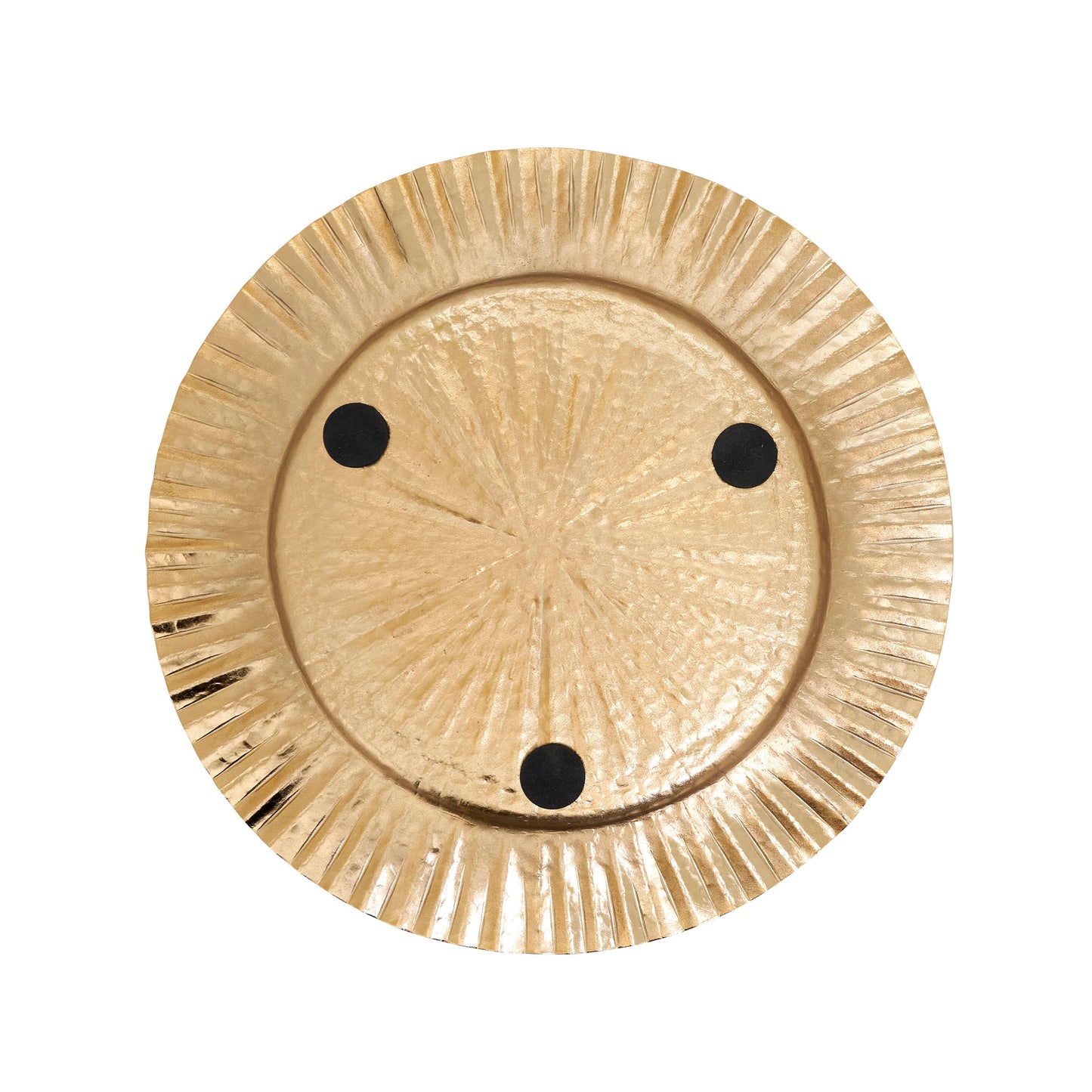 Gold Ribbed Border Charger