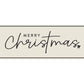 Merry Christmas Paper Table Runner, Off White and Black