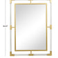 Gold Metal and Acrylic Wall Mirror