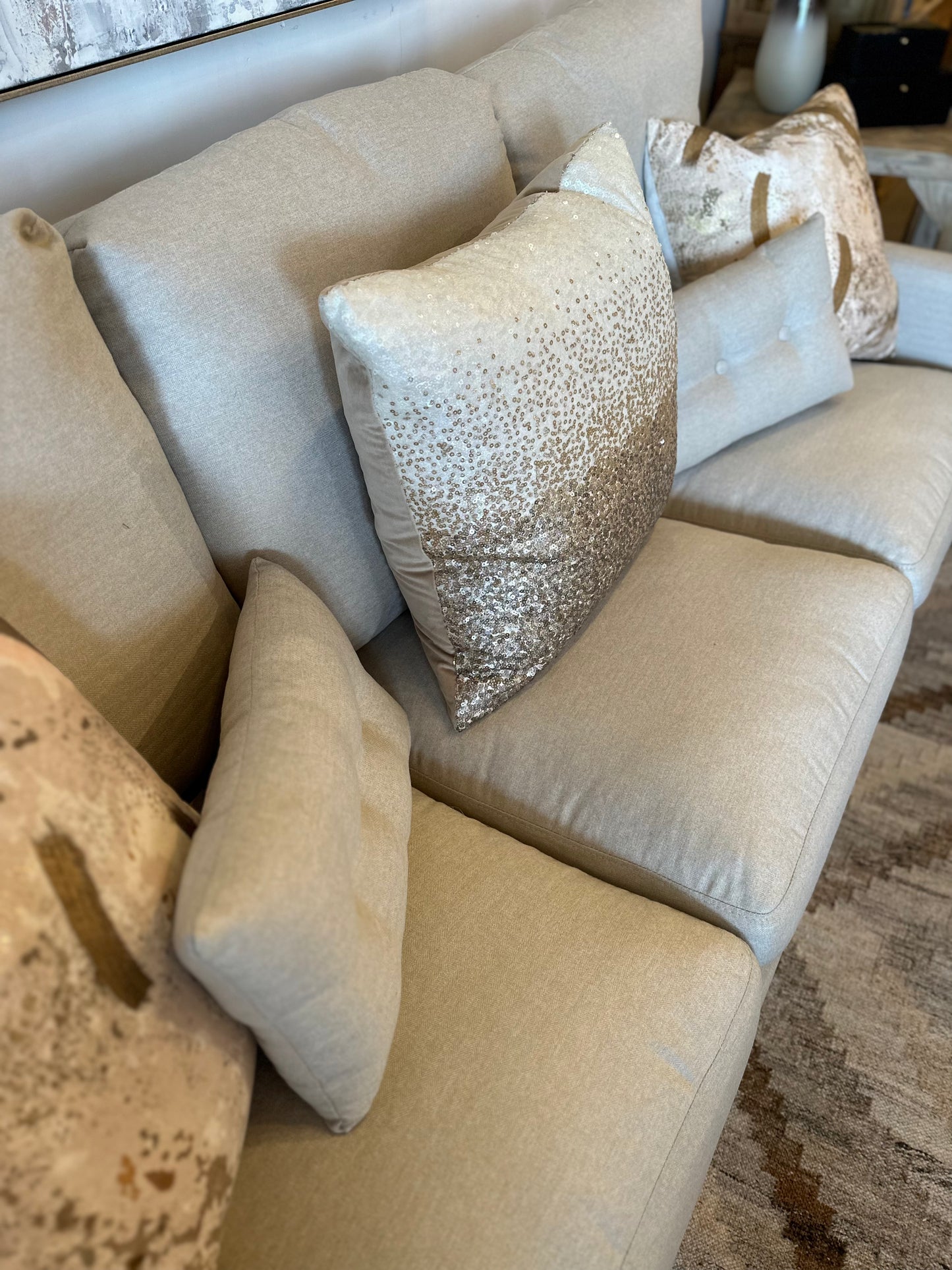 Lindsey Linen Sofa