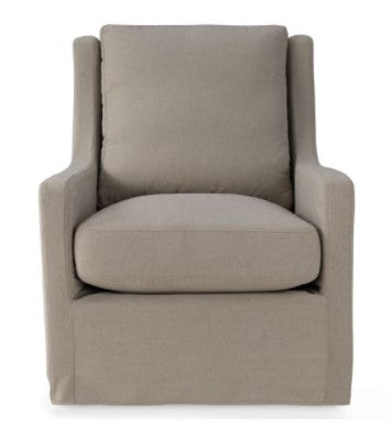 Bret Swivel Glider Chair, Taupe