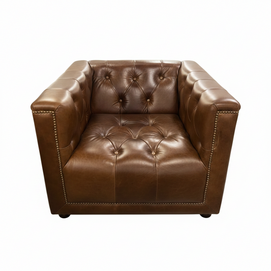 Gianni Swivel Chair, Dallas Chestnut