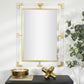 Gold Metal and Acrylic Wall Mirror