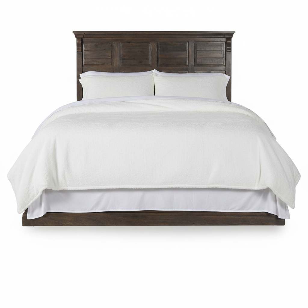 Adelaide Solid Wood King Bed, Cocoa