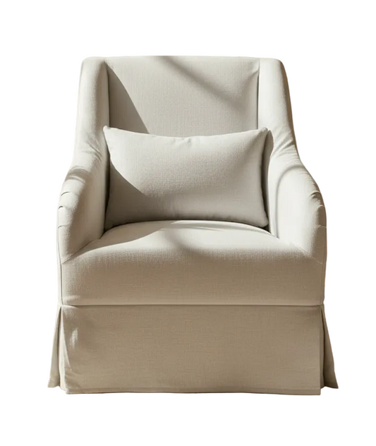 Alexis Swivel Glider Chair, Dove