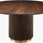 Nadia 60" Round Dining Table, Dark