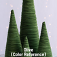 Handmade Small Velvet Tree (Various Colors)
