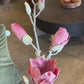 32" Frosted Magnolia Spray, Red