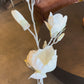 32" Frosted Magnolia Spray, Cream