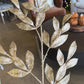 34" Glitter Laurel Branch, Champagne