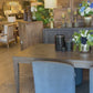 Taylor Gray/Brown Geometric Dining Table