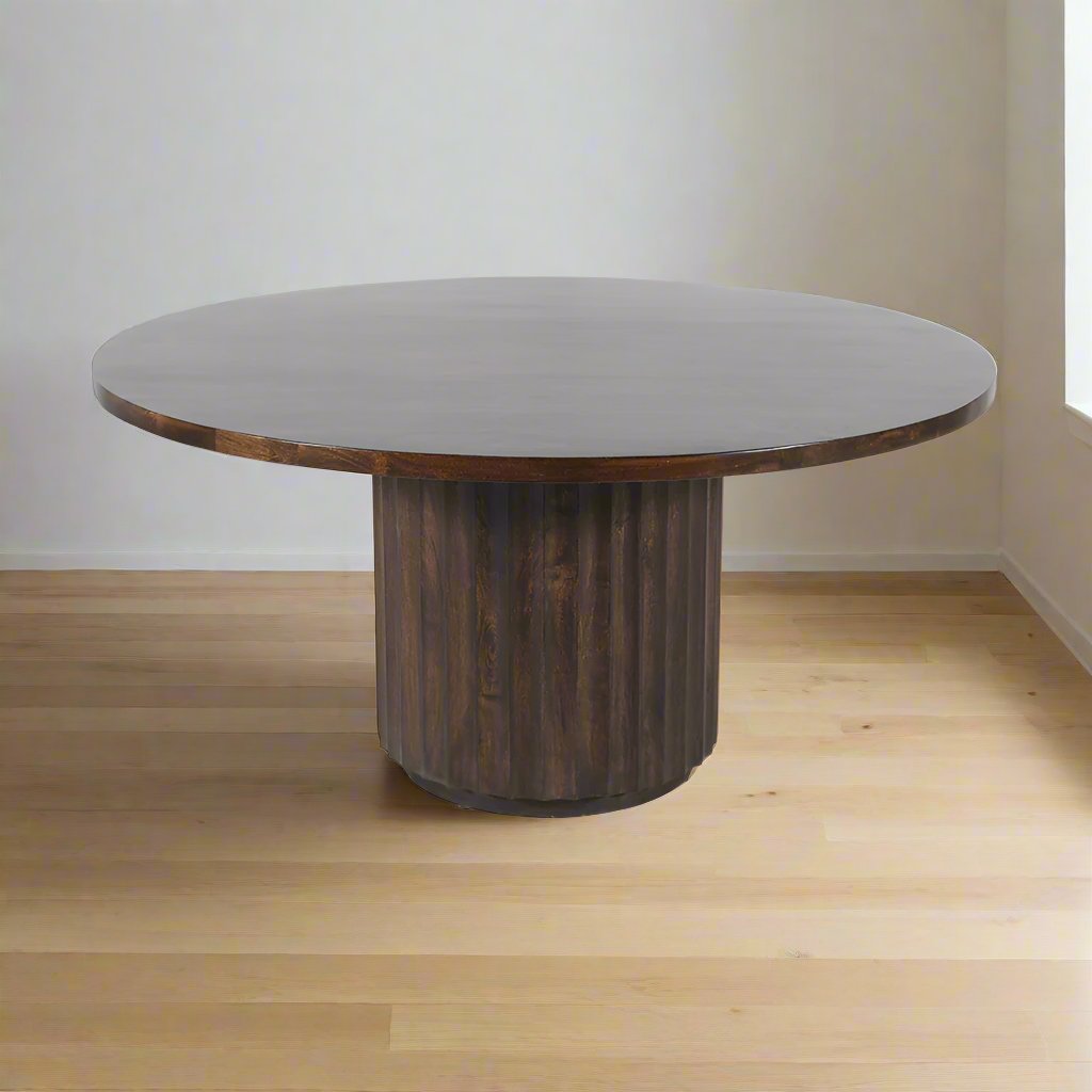 Riverside 60" Round Dining Table, Walnut