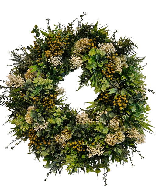Weather Tolerant Wreath with Berries