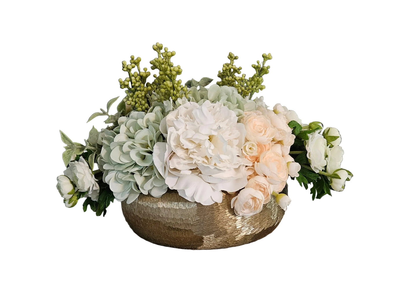 Low Centerpiece With Lilacs