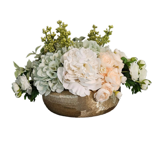Low Centerpiece with Lilacs