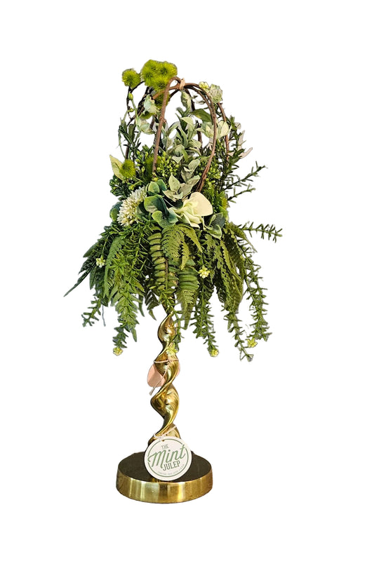 Moss Berry Grapevine Candle Topper