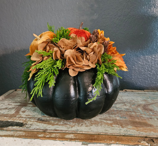 Black Pumpkin Arrangement