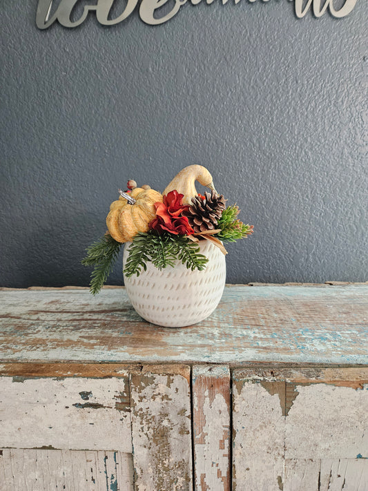 Fall Sit Around With Gourd