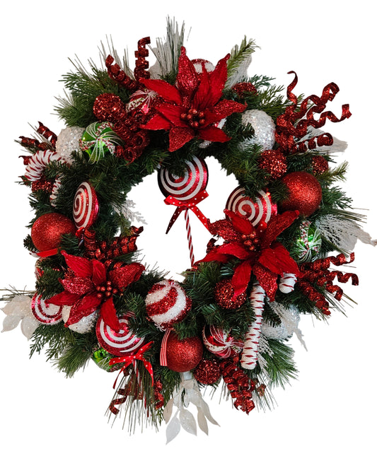Christmas Candy Wreath