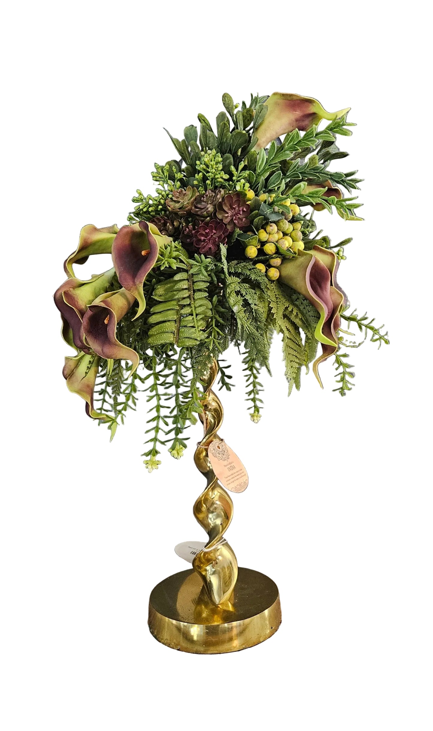 Eggplant Calla Lily Candle Topper