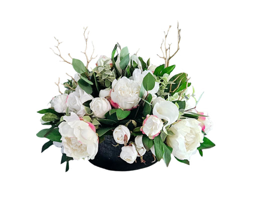Real Touch Centerpiece With Gold Branches