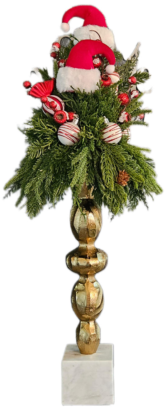 Santa Hat Candle Topper