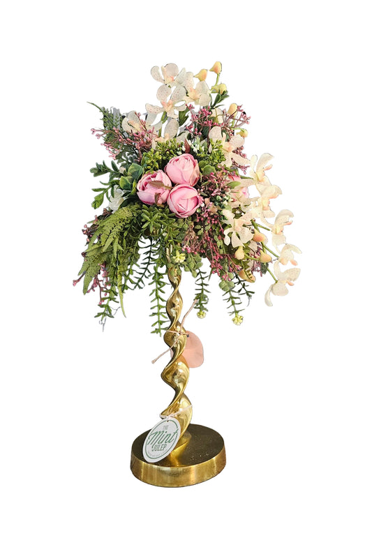 Rose and Orchid Candle Topper