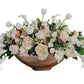 Fresh Touch Centerpiece with Cream Peonies