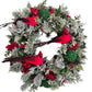 Cardinal Holiday Wreath