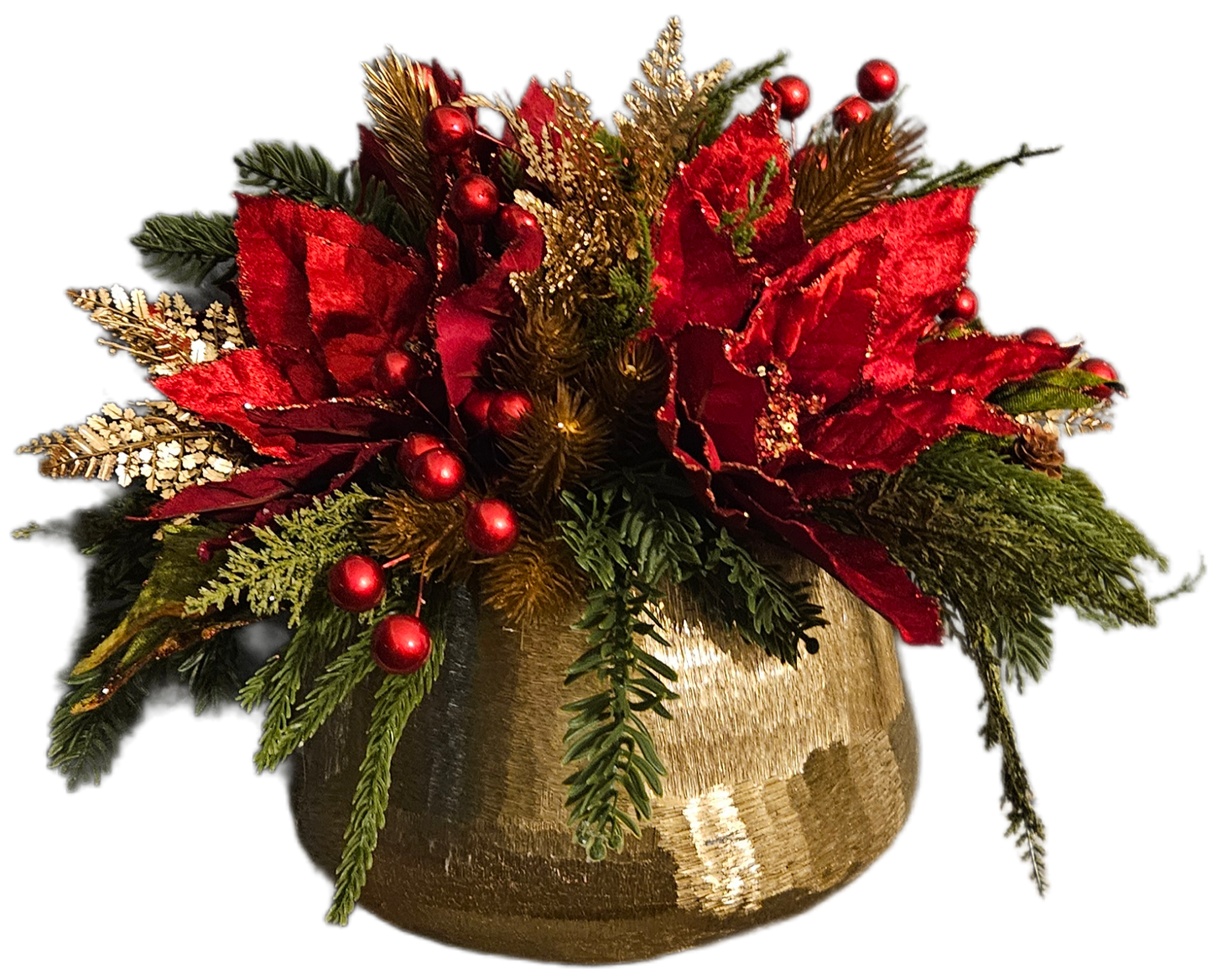 Red Poinsettia Centerpiece