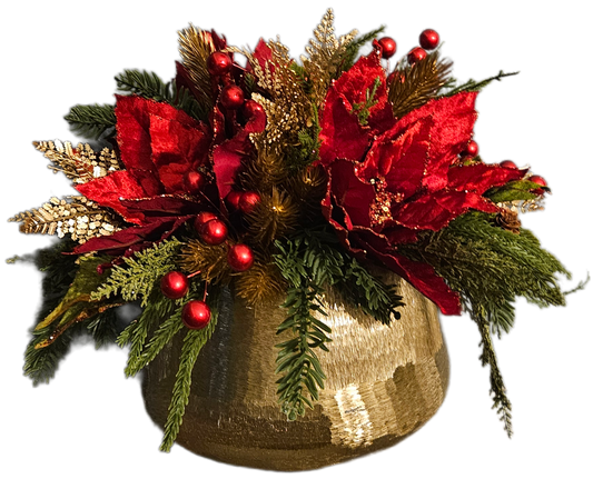 Red Poinsettia Centerpiece