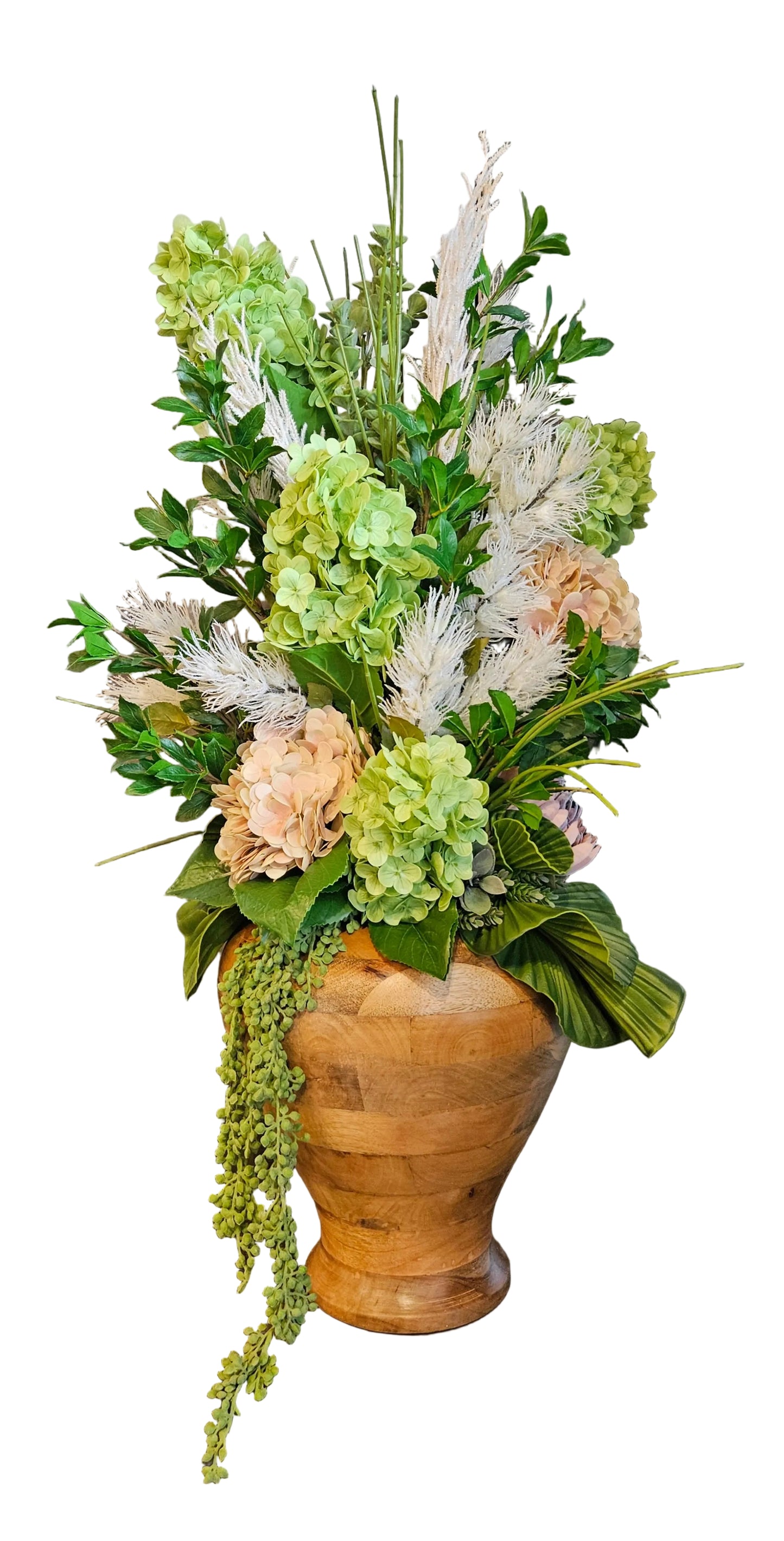 Large Arrangement With Real Touch Hydrangeas