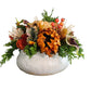 Fall Centerpiece in Ceramic Container