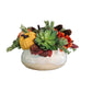 Round Fall Centerpiece with Knit Pumpkins