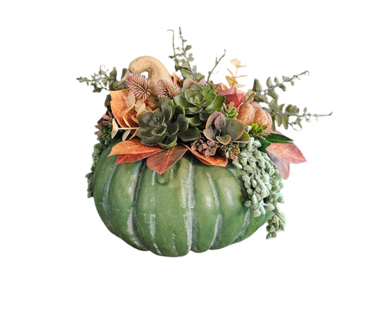 Green Pumpkin Arrangement