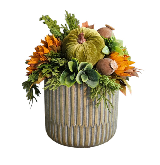 Fall Arrangement with Pods