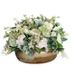 Neutral Centerpiece with Real Touch Gardenias