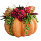7" Orange Pumpkin Arrangement