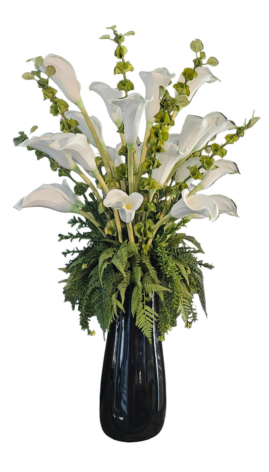 Calla Lily and Bells of Ireland Arrangement