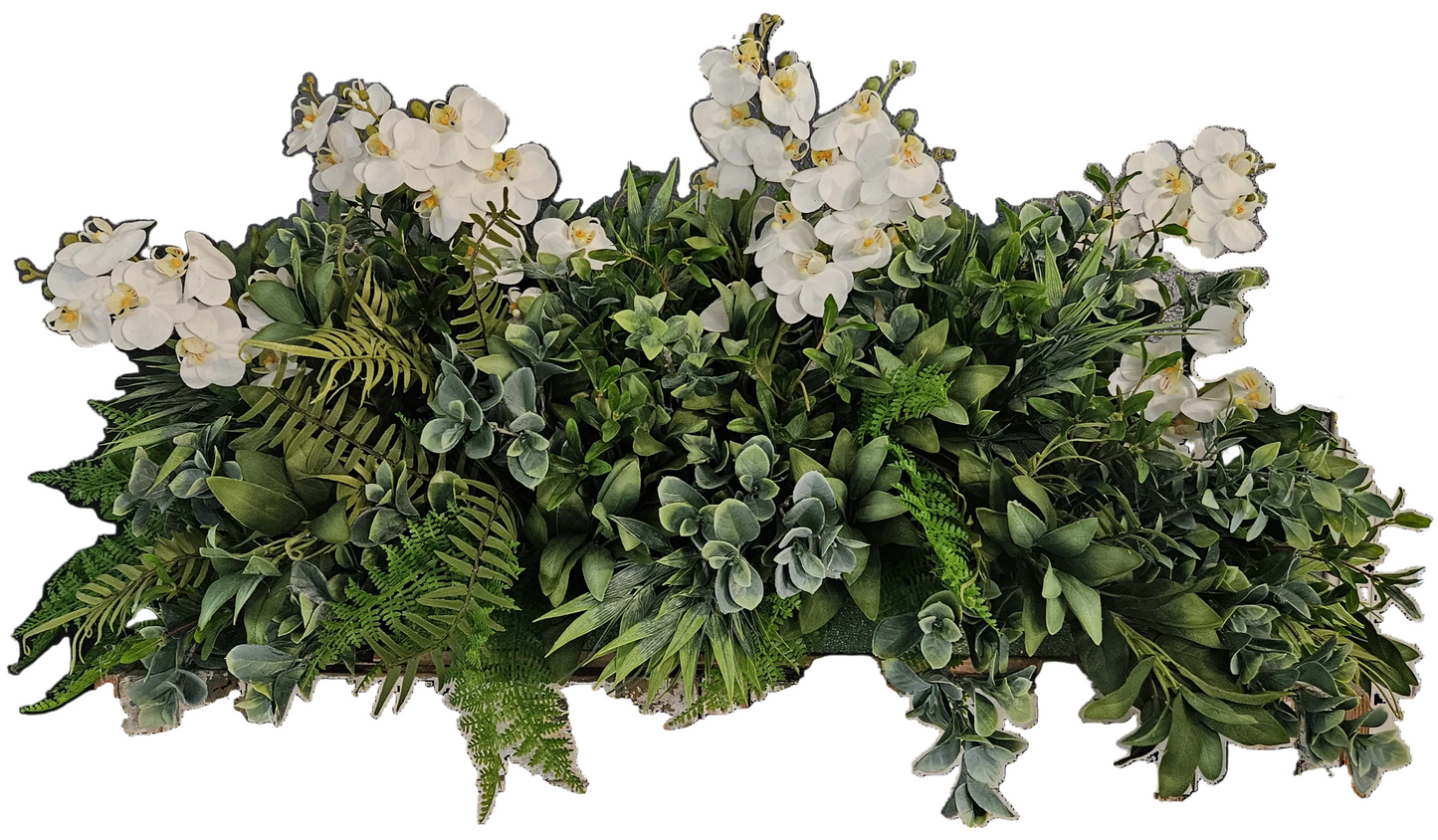 Cabinet Topper With Orchids